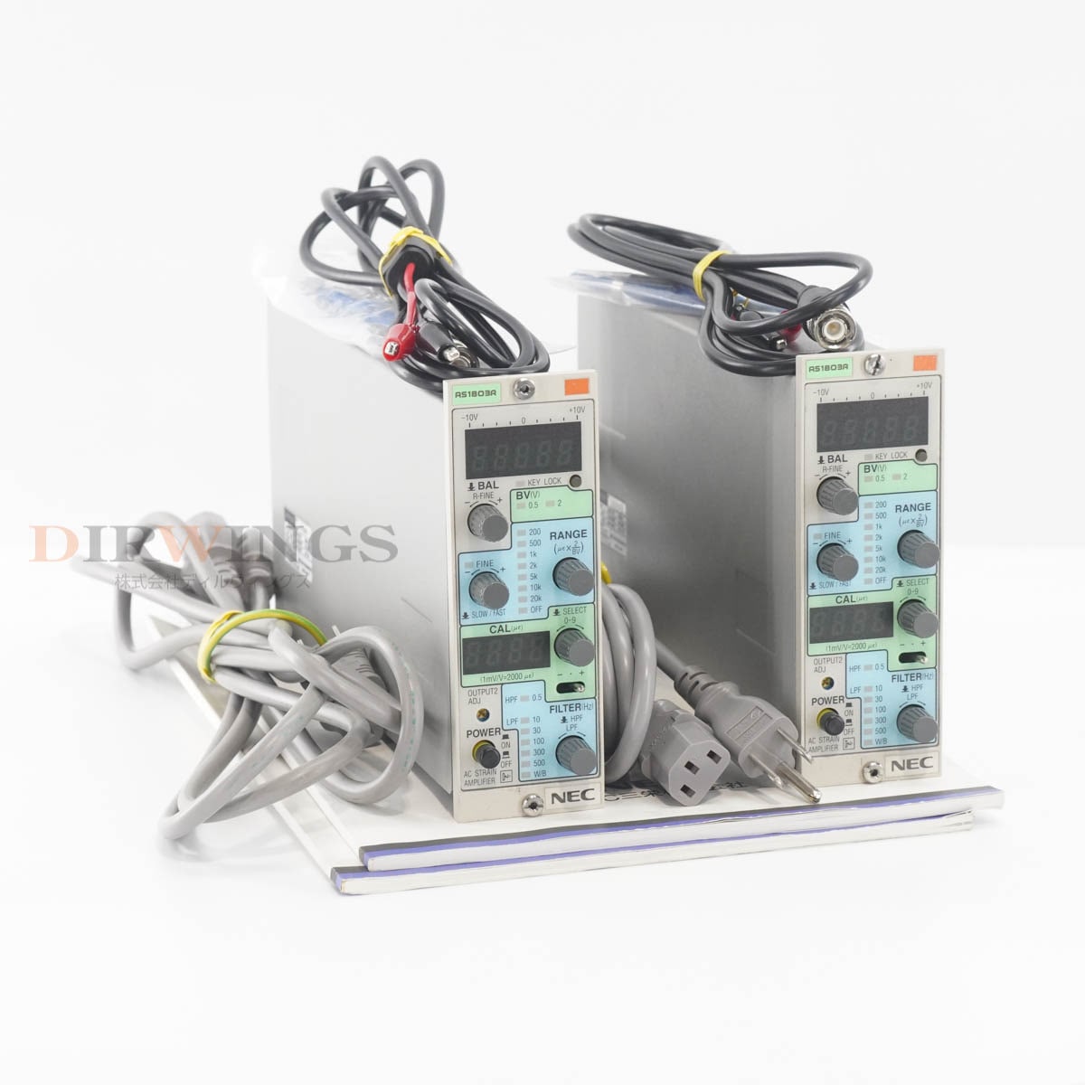 [DW]USED 8���ݾ� 7���å����� 2�楻�å� 08/2023CAL NEC San-ei AS1803R STRAIN AMPLIFIER ư�Ҥ���¬��� ���ȥ�󥢥��...[06183-0097]