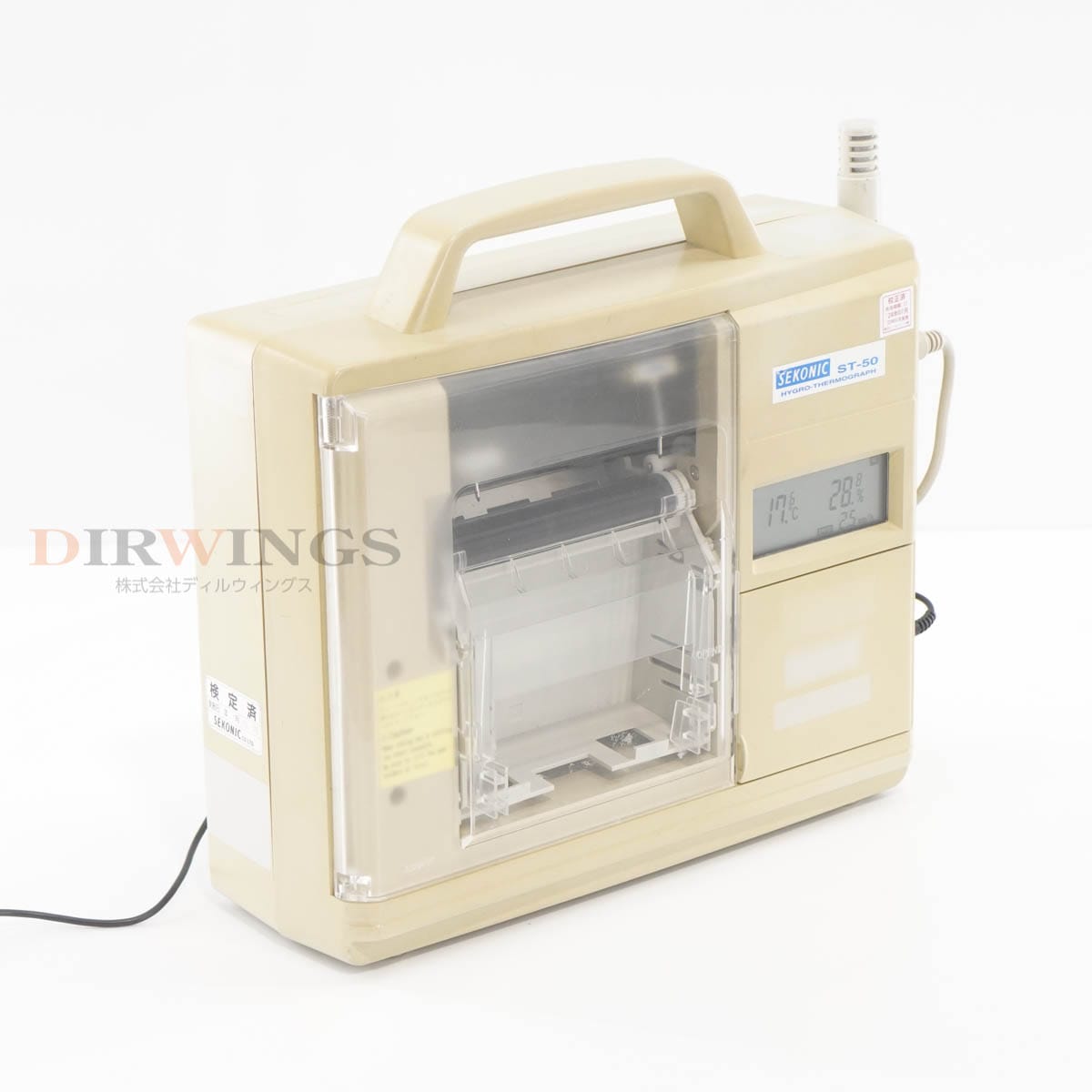 [DW]USED 8���ݾ� 07/2023CAL SEKONIC ST-50 HYGRO THERMOGRAPH �����ٵ�Ͽ�� AC�����ץ��� [06554-0093]