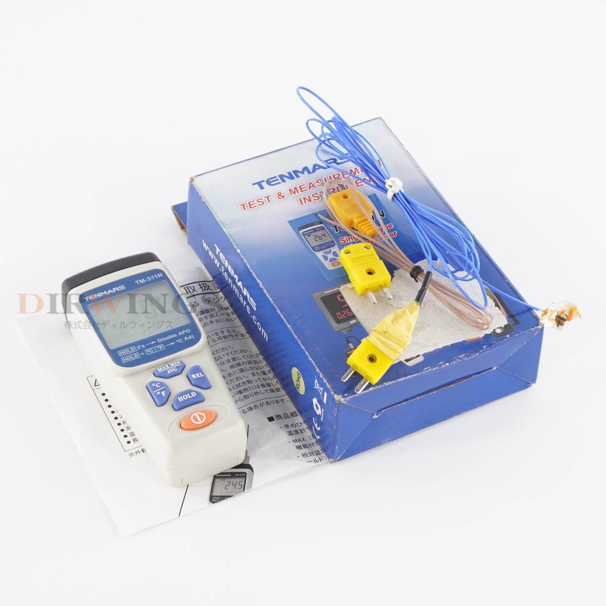 [DW]USED 8���ݾ� TENMARS TM-311N 107-0055 ���˥� Single K Type Thermometer �ǥ����벹�ٷ� K������ �谷������ [06729-0005]