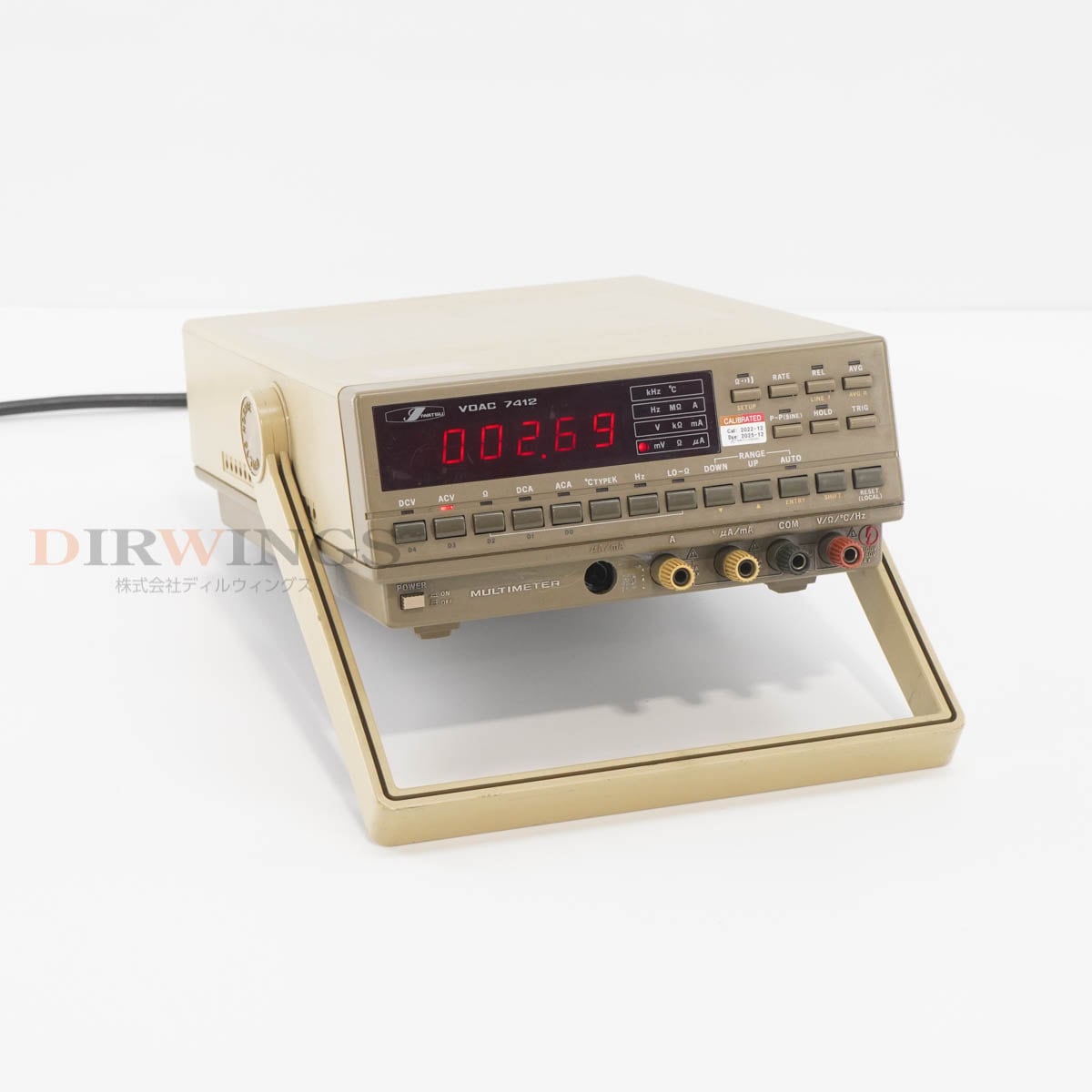 [DW]USED  IWATSU VOAC 7412 DIGITAL MULTIMETER �ǥ�����ޥ���᡼���� �ޥ���᡼���� [06766-0028]