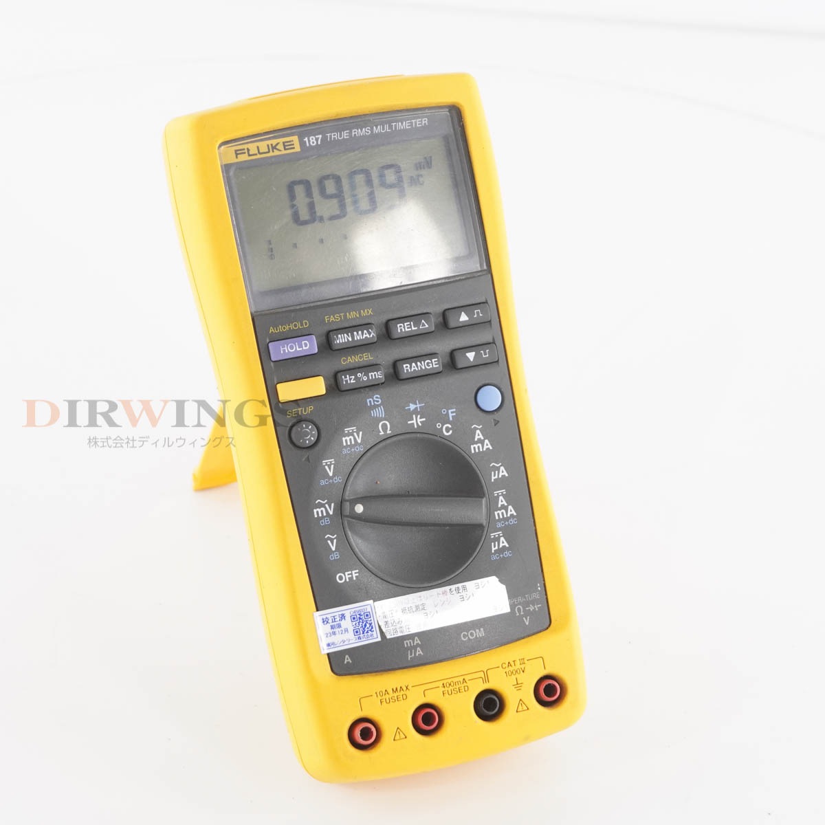[DW]USED 8���ݾ� ����2023ǯ12����� FLUKE 187 DMM TRUE RMS MULTIMETER DIGITAL MULTIMETER �ǥ�����ޥ���᡼���� ��...[05355-0053]