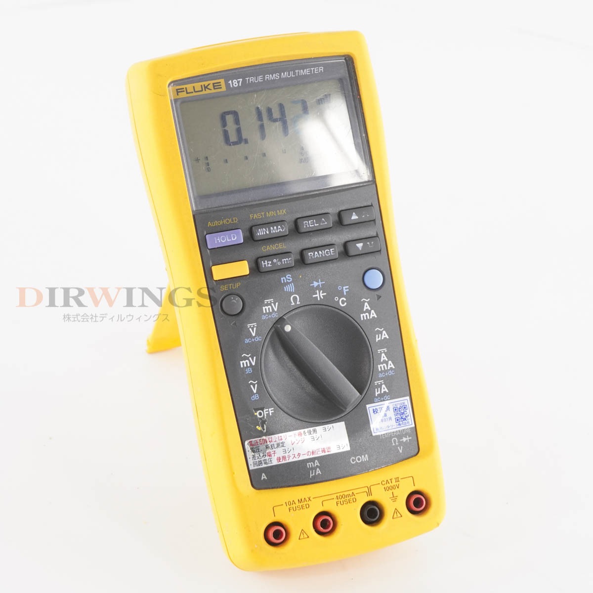 [DW]USED 8���ݾ� ����2024ǯ7����� FLUKE 187 DMM TRUE RMS MULTIMETER DIGITAL MULTIMETER �ǥ�����ޥ���᡼���� �ޥ�...[05355-0057]
