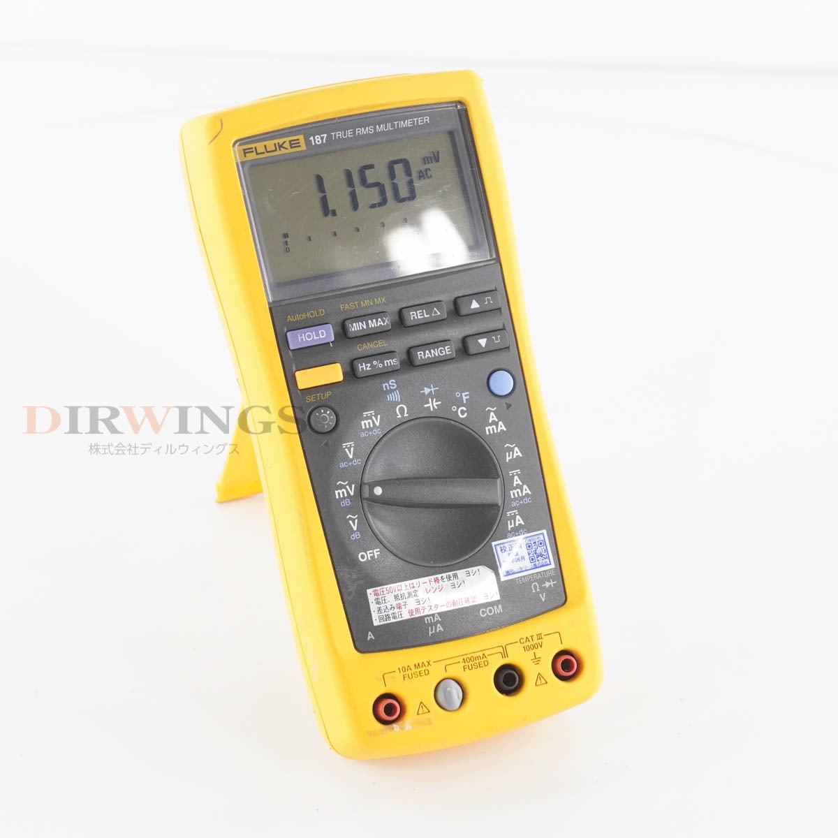 [DW]USED 8���ݾ� ����2024ǯ6����� FLUKE 187 DMM TRUE RMS MULTIMETER DIGITAL MULTIMETER �ǥ�����ޥ���᡼���� �ޥ�...[05355-0058]