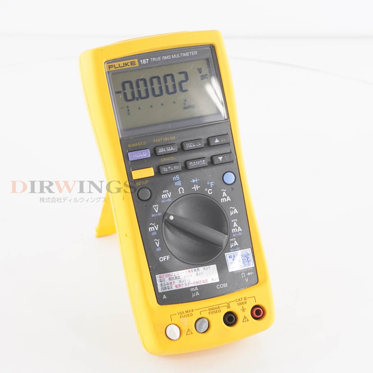 [DW]USED 8���ݾ� ����2024ǯ7����� FLUKE 187 DMM TRUE RMS MULTIMETER DIGITAL MULTIMETER �ǥ�����ޥ���᡼���� �ޥ�...[05355-0059]