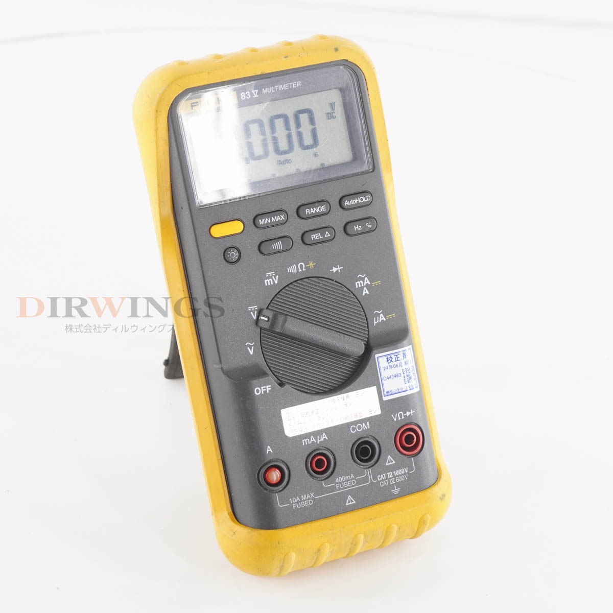 [DW]USED 8���ݾ� ����2024ǯ6����� FLUKE 83V 83 V DMM DIGITAL MULTIMETER �ǥ�����ޥ���᡼���� �ޥ���᡼���� [05355-0079]