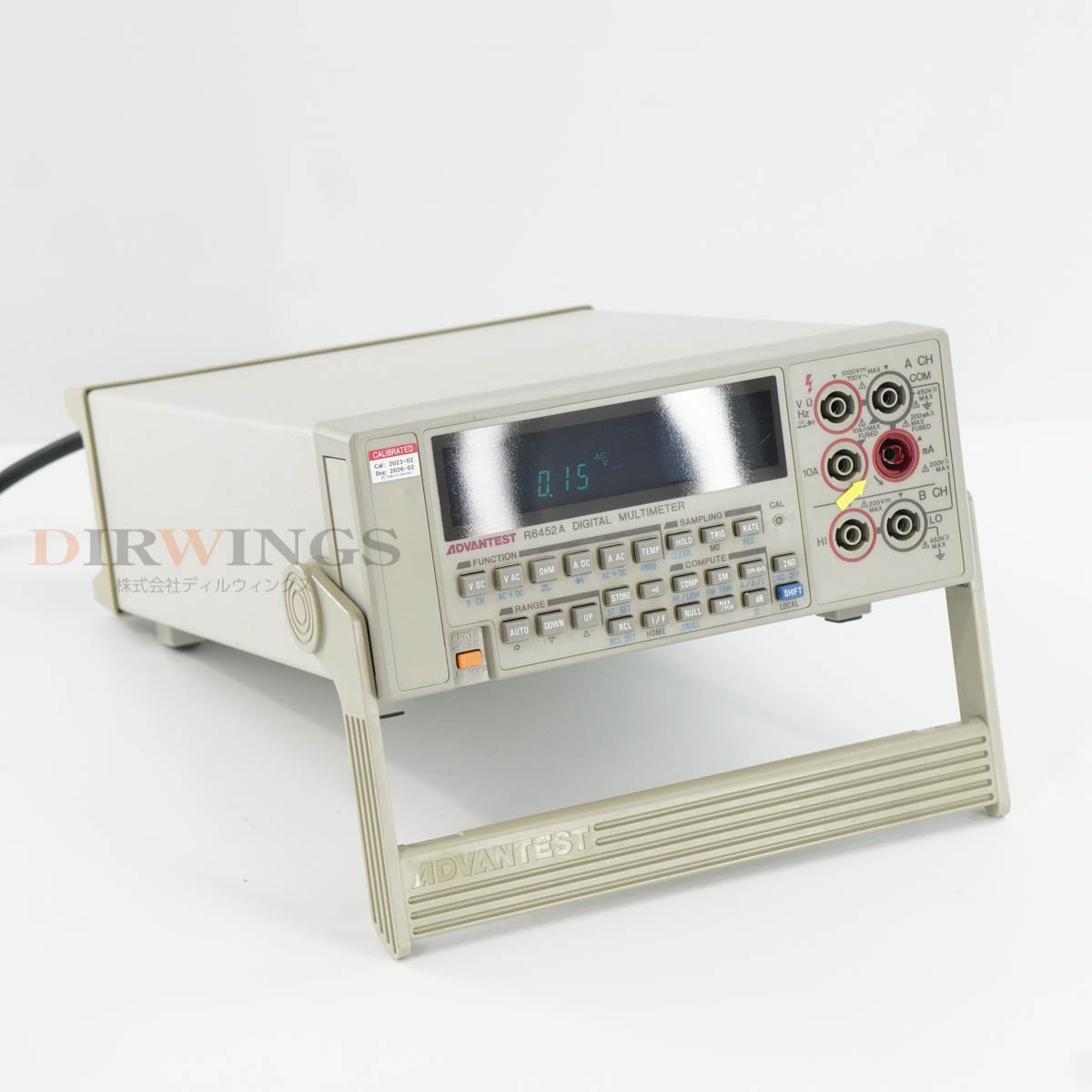 [DW]USED 8���ݾ� 02/2023CAL ADVANTEST R6452A DMM DIGITAL MULTIMETER �ǥ�����ޥ���᡼���� [06766-0025]