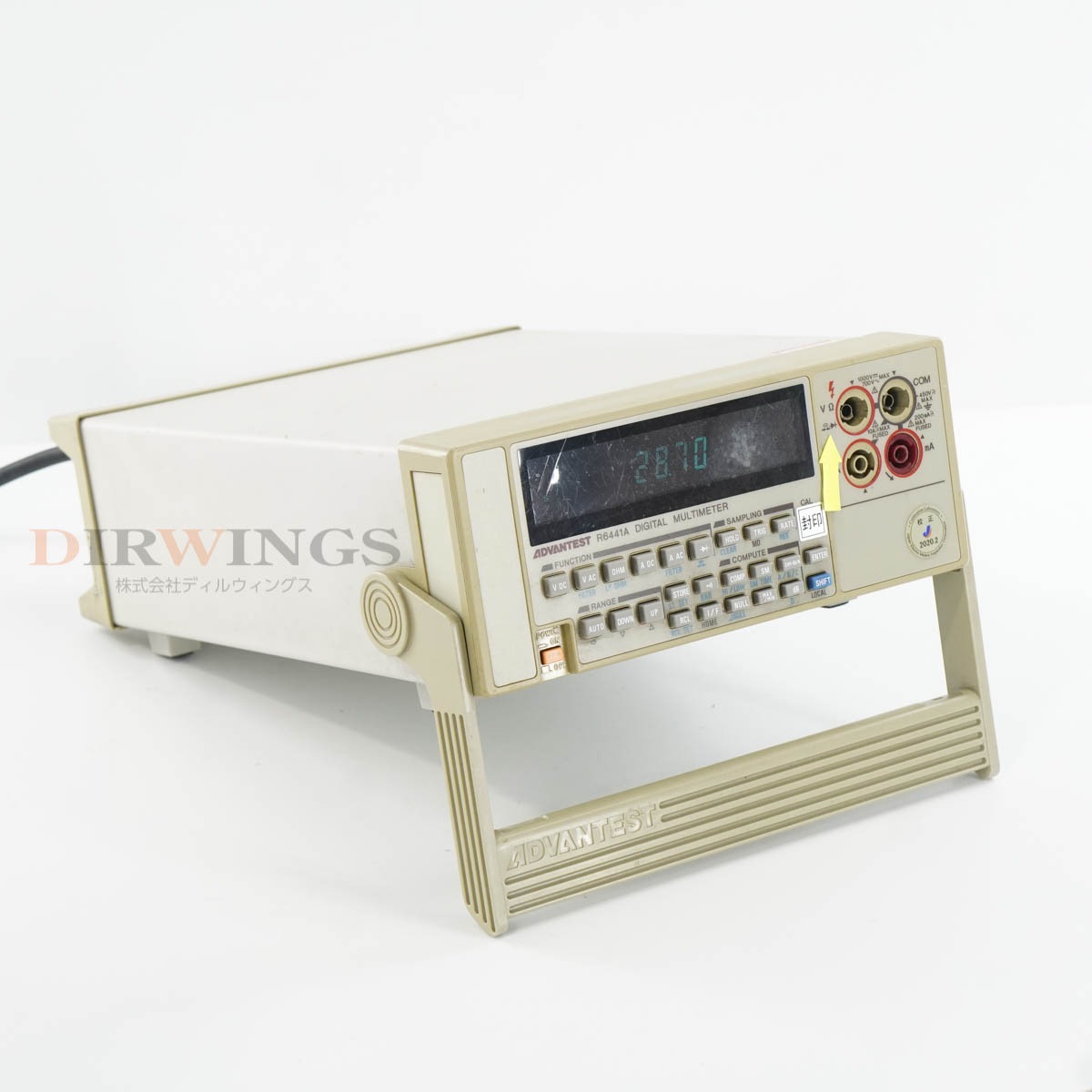 [DW]USED 8���ݾ� 02/2023CAL ADVANTEST R6441A DIGITAL MULTIMETER �ǥ�����ޥ���᡼���� [06766-0026]