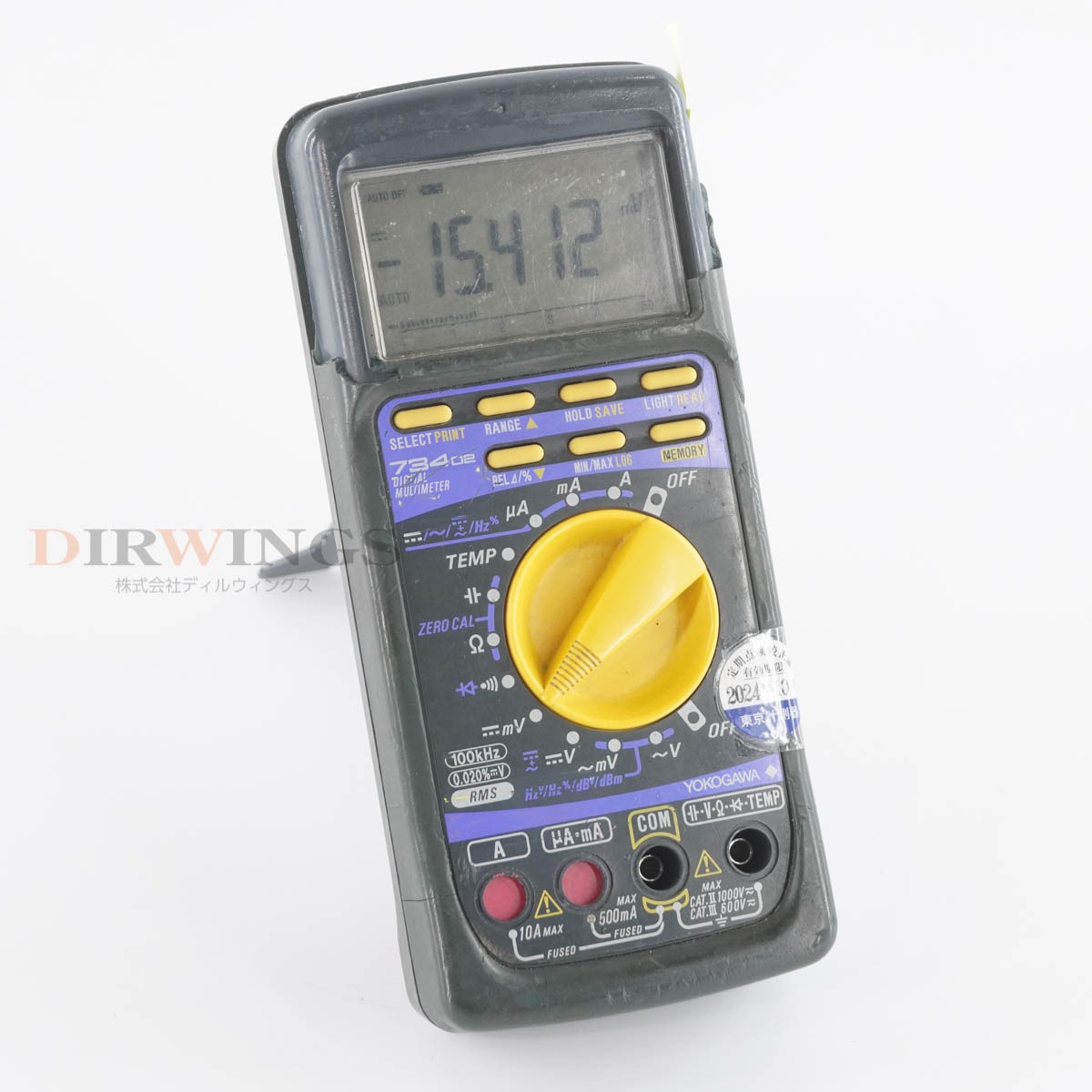 [DW]USED 8���ݾ� ����2024ǯ10��ͭ������ YOKOGAWA 73402 DMM DIGITAL MULTIMETER �ǥ�����ޥ���᡼���� [05355-0030]