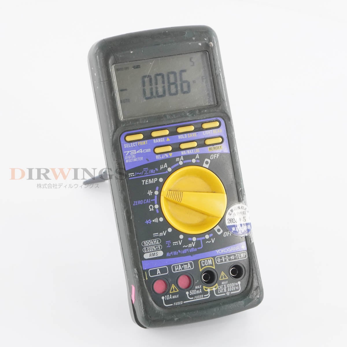 [DW]USED 8���ݾ� ����2024ǯ5��ͭ������ YOKOGAWA 73402 DMM DIGITAL MULTIMETER �ǥ�����ޥ���᡼���� [05355-0031]