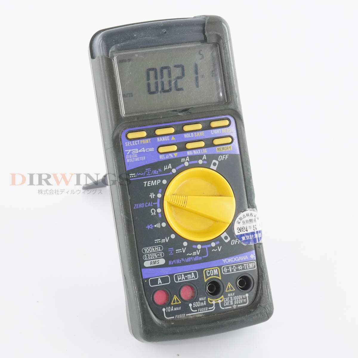 [DW]USED 8���ݾ� ����2024ǯ5��ͭ������ YOKOGAWA 73402 DMM DIGITAL MULTIMETER �ǥ�����ޥ���᡼���� [05355-0033]