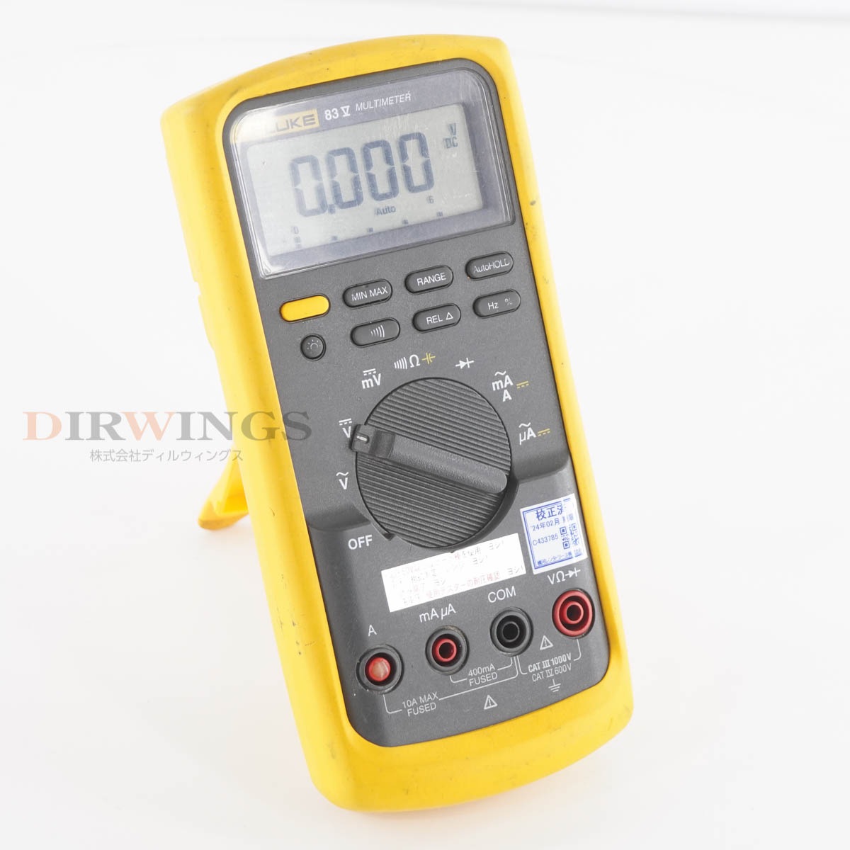 [DW]USED 8���ݾ� ����2024ǯ2����� FLUKE 83V 83 V DMM DIGITAL MULTIMETER �ǥ�����ޥ���᡼���� �ޥ���᡼���� [05355-0073]