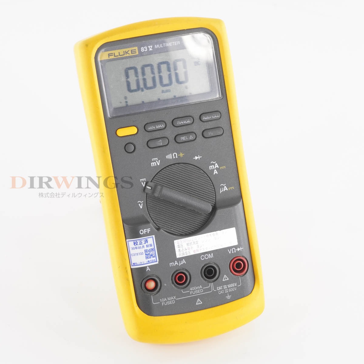 [DW]USED 8���ݾ� FLUKE 83V 83 V DMM DIGITAL MULTIMETER �ǥ�����ޥ���᡼���� �ޥ���᡼���� [05355-0076]