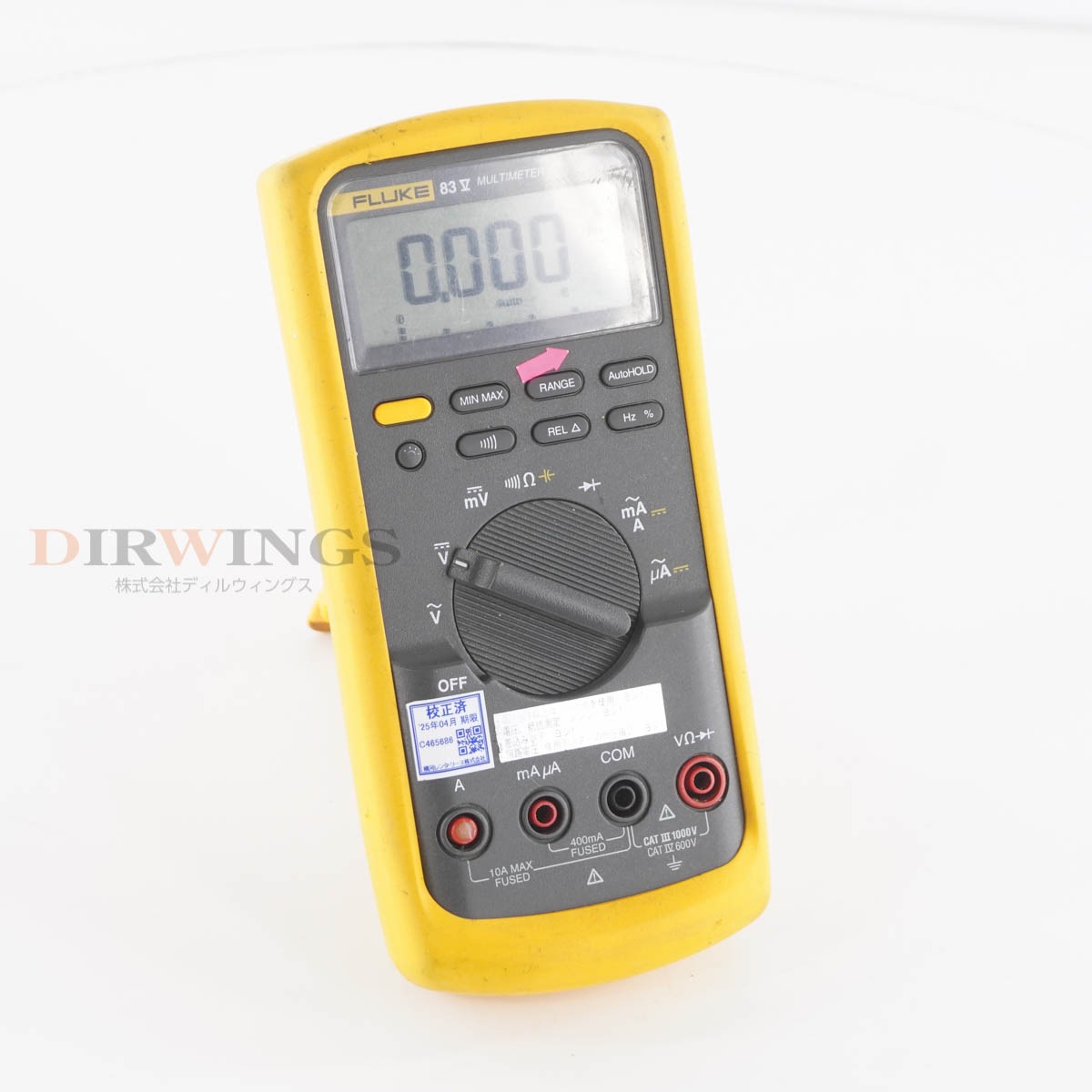 [DW]USED 8���ݾ� ����2025ǯ4����� FLUKE 83V 83 V DMM DIGITAL MULTIMETER �ǥ�����ޥ���᡼���� �ޥ���᡼���� [05355-0077]
