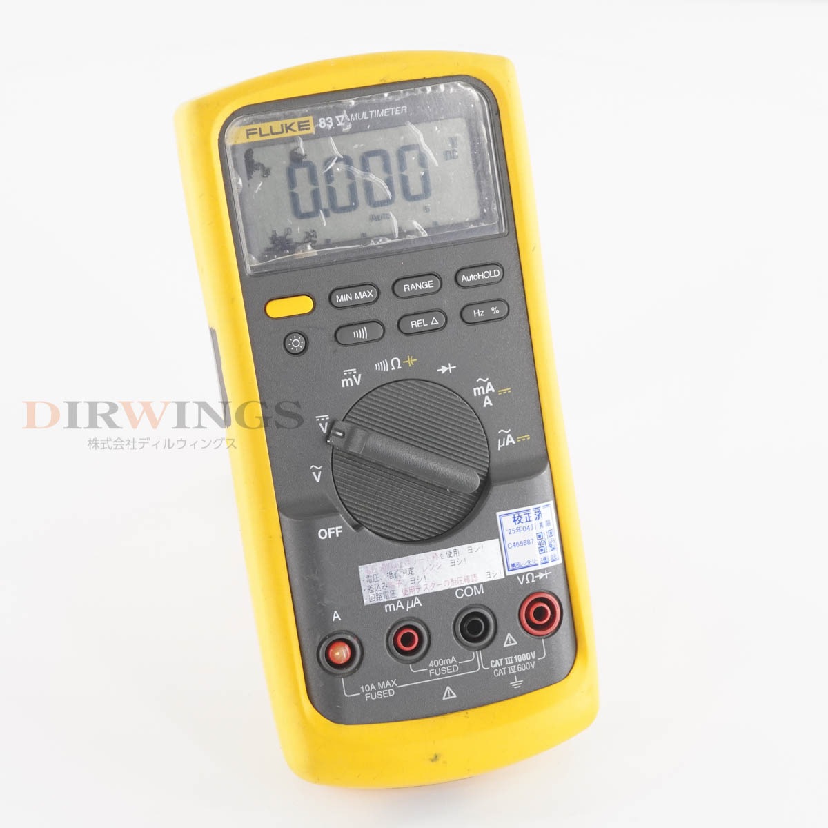 [DW]USED 8���ݾ� ����2025ǯ4����� FLUKE 83V 83 V DMM DIGITAL MULTIMETER �ǥ�����ޥ���᡼���� �ޥ���᡼���� [05355-0078]