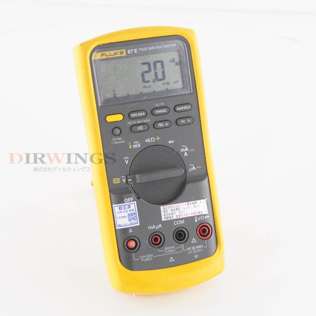 [DW]USED 8���ݾ� ����2025ǯ10����� FLUKE 87V 87 V DMM TRUE RMS MULTIMETER DIGITAL MULTIMETER �ǥ�����ޥ���᡼��...[05355-0094]