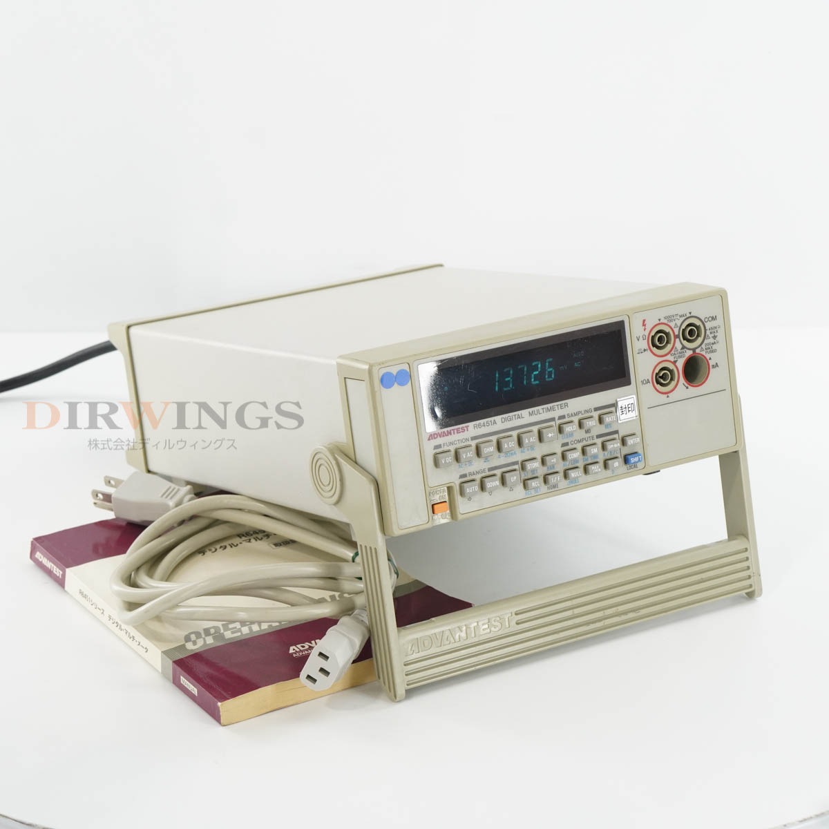 [DW]USED 8���ݾ� ADVANTEST R6451A DMM DIGITAL MULTIMETER �ǥ�����ޥ���᡼���� �Ÿ������� �谷������ [06766-0024]