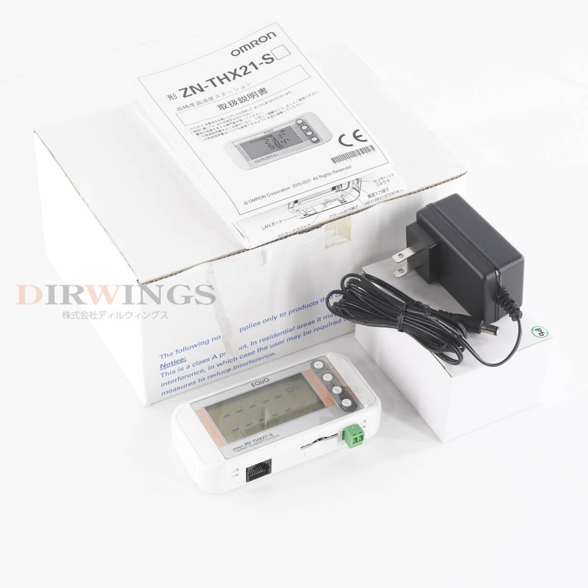 [DW]USED 8���ݾ� 31������ ̤���Ѥ˶ᤤ OMRON ZN-THX21-S EQUO THERMO-HUMIDITY STATION �����٥��ơ������ �����٥���...[06821-0001]