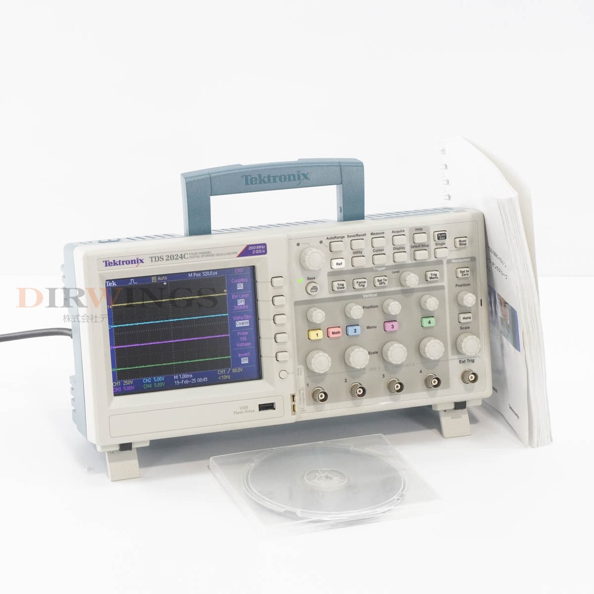 [DW]USED 8���ݾ� 03/2024CAL Tektronix TDS 2024C TDS2024C TDS2000C DIGITAL STORAGE OSCILLOSCOPE �������������� 4ch 2...[06788-0274]