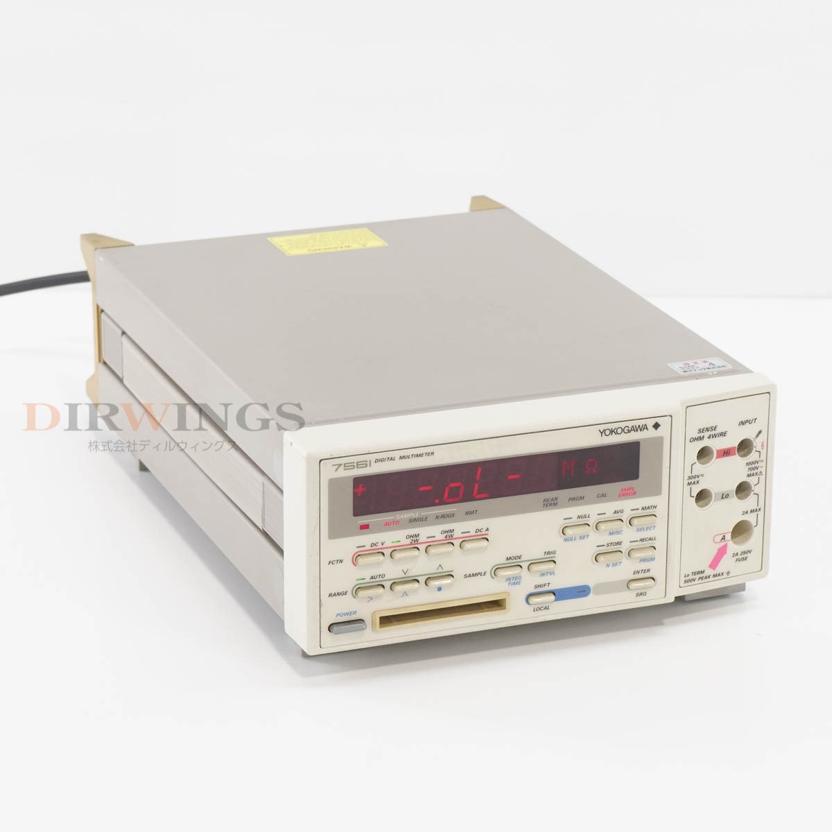 [DW]USED 8���ݾ� 04/2023CAL YOKOGAWA 7561 756101-C-1 DMM DIGITAL MULTIMETER �ǥ�����ޥ���᡼���� [06798-0049]
