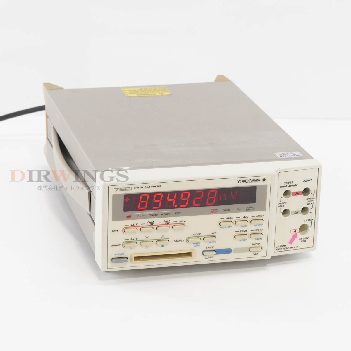 [DW]USED 8���ݾ� 04/2023CAL YOKOGAWA 7561 756101-C-1/B DMM DIGITAL MULTIMETER �ǥ�����ޥ���᡼���� [06798-0050]