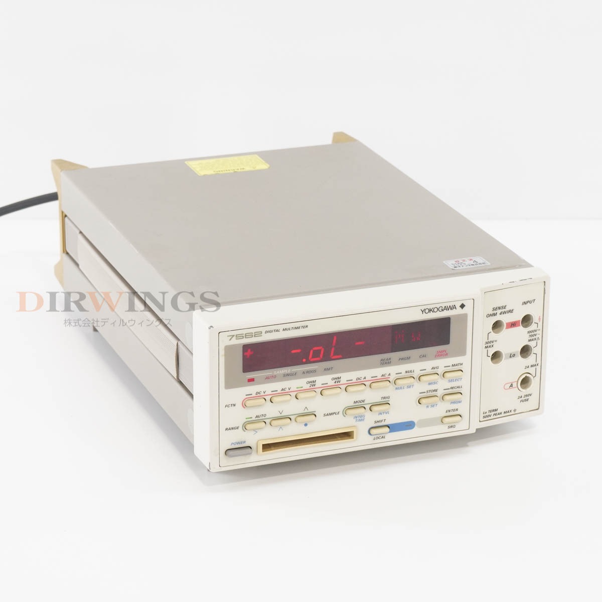 [DW]USED 8���ݾ� 04/2023CAL YOKOGAWA 7562 756202-C-1 DMM DIGITAL MULTIMETER �ǥ�����ޥ���᡼���� [06798-0053]
