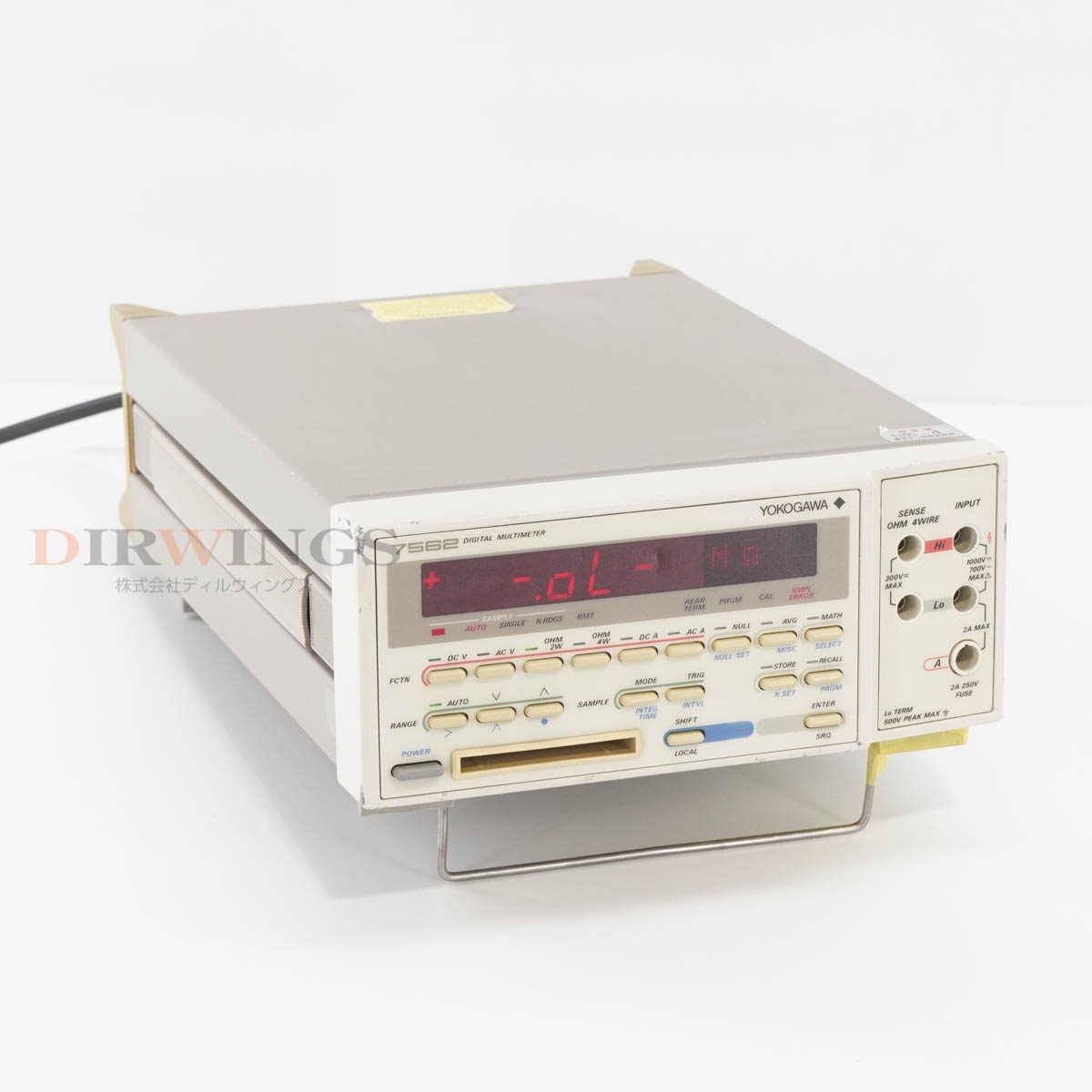 [DW]USED 8���ݾ� 04/2023CAL YOKOGAWA 7562 756202-C-1 DMM DIGITAL MULTIMETER �ǥ�����ޥ���᡼���� [06798-0054]