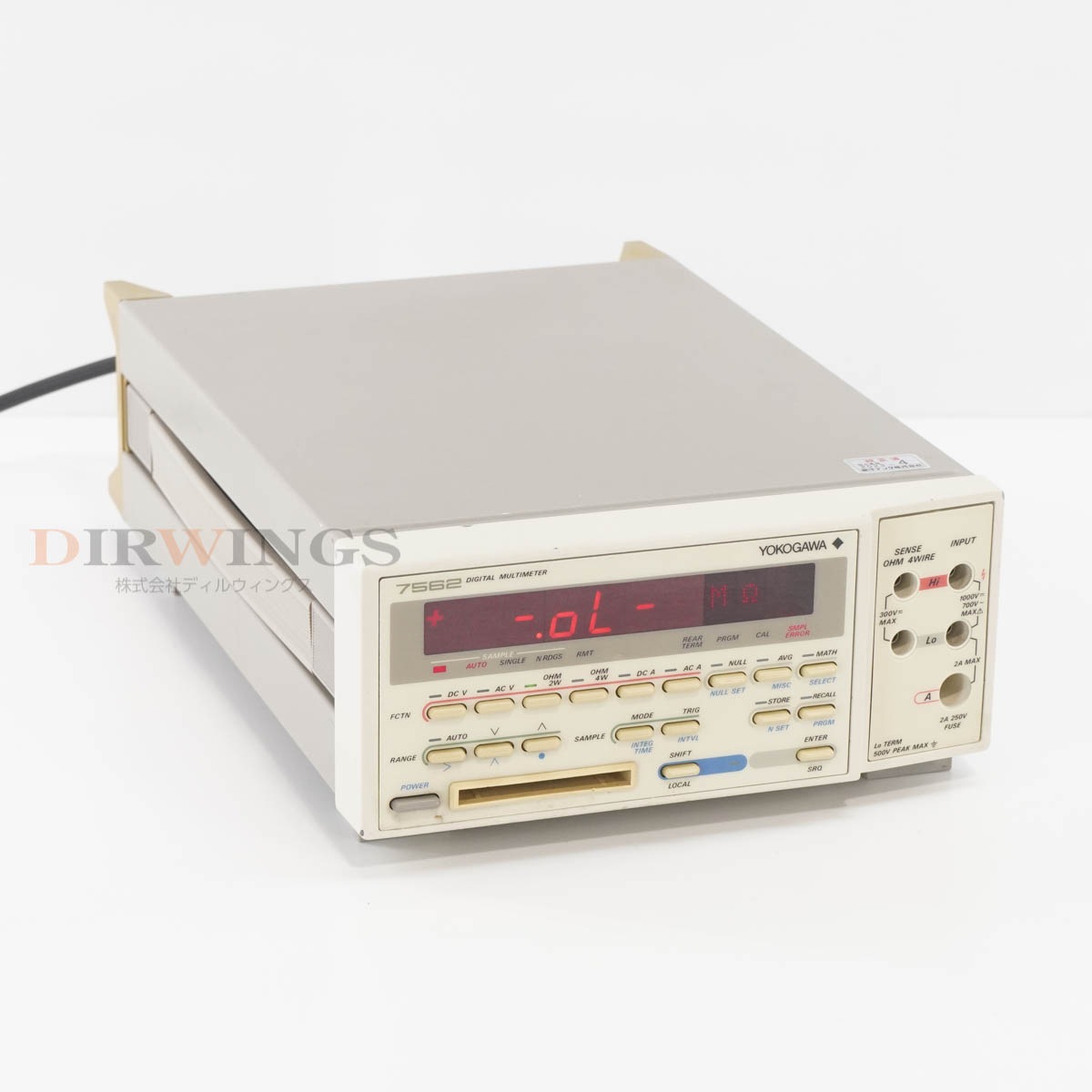 [DW]USED 8���ݾ� 04/2023CAL YOKOGAWA 7562 756201-B-1 DMM DIGITAL MULTIMETER �ǥ�����ޥ���᡼���� [06798-0055]