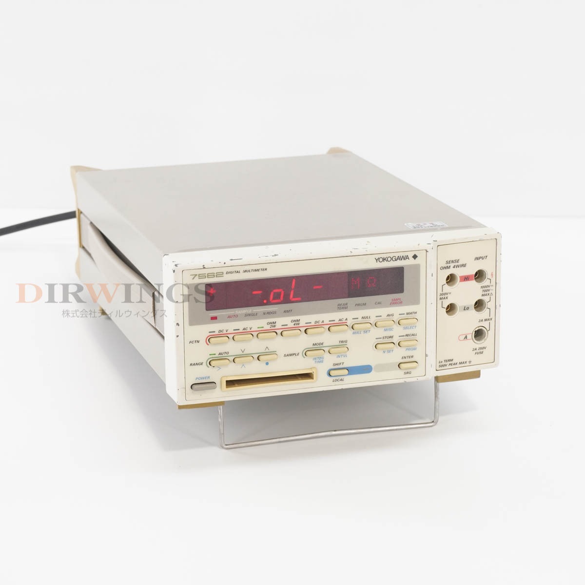 [DW]USED 8���ݾ� 05/2021CAL YOKOGAWA 7562 756202-B-1 DMM DIGITAL MULTIMETER �ǥ�����ޥ���᡼���� [06798-0061]