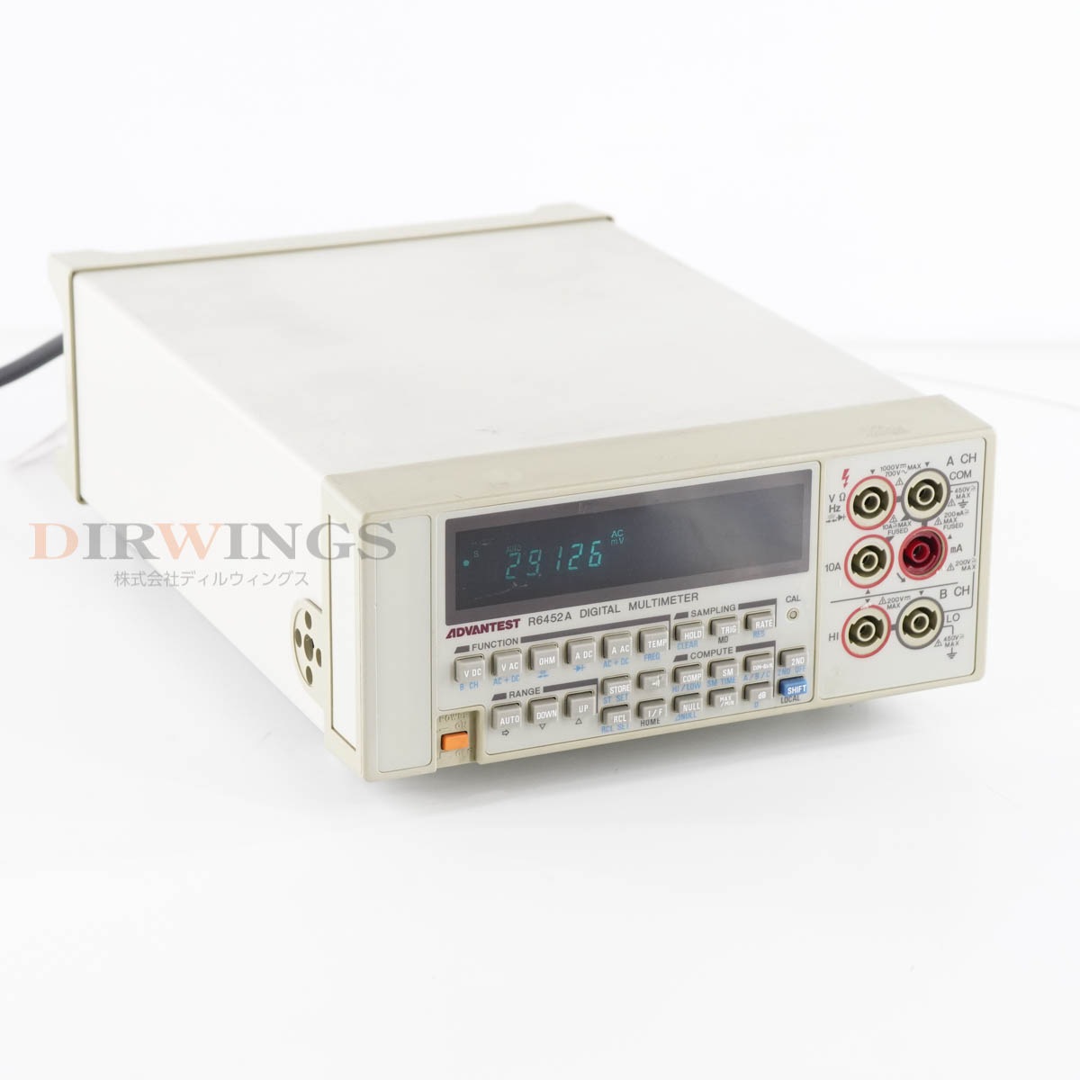[DW]USED 8���ݾ� ADVANTEST R6452A DMM DIGITAL MULTIMETER �ǥ�����ޥ���᡼���� [06856-0018]