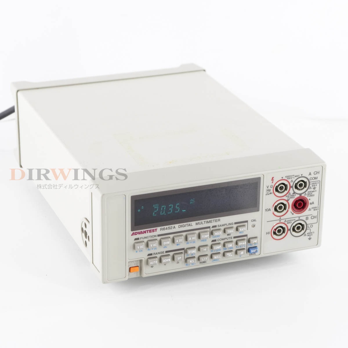 [DW]USED 8���ݾ� ADVANTEST R6452A DMM DIGITAL MULTIMETER �ǥ�����ޥ���᡼���� R13220 [06856-0019]