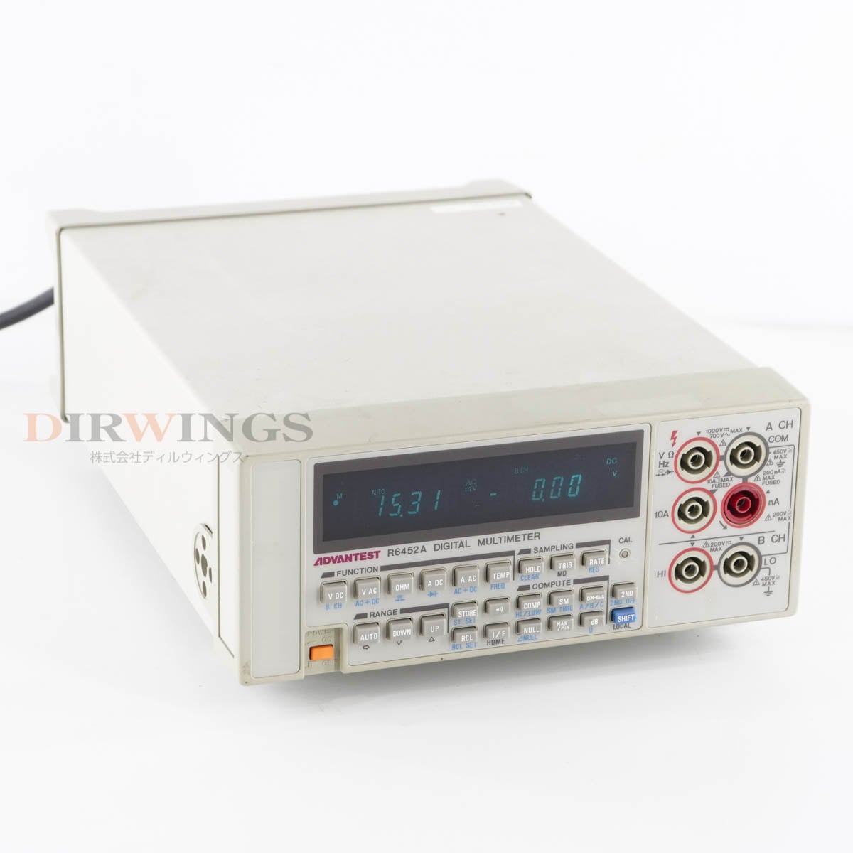 [DW]USED 8���ݾ� ADVANTEST R6452A DMM DIGITAL MULTIMETER �ǥ�����ޥ���᡼���� [06856-0020]