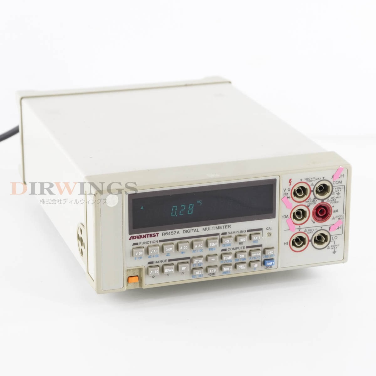 [DW]USED 8���ݾ� ADVANTEST R6452A DMM DIGITAL MULTIMETER �ǥ�����ޥ���᡼���� [06856-0022]
