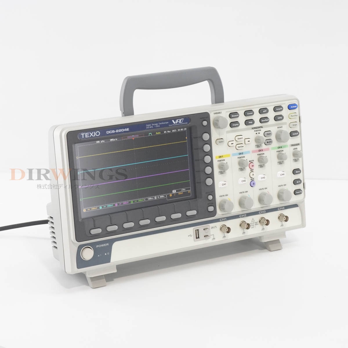 [DW]USED 8���ݾ� TEXIO DCS-2204E VPO DSO DCS-2000E Digital Storage Oscilloscope �ǥ����륹�ȥ졼���������������� 20...[06801-0026]
