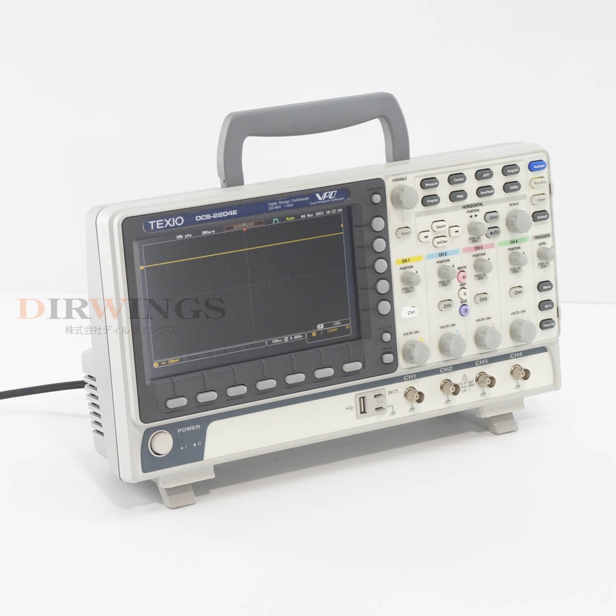 [DW]USED 8���ݾ� TEXIO DCS-2204E VPO DSO DCS-2000E Digital Storage Oscilloscope �ǥ����륹�ȥ졼���������������� 20...[06801-0027]