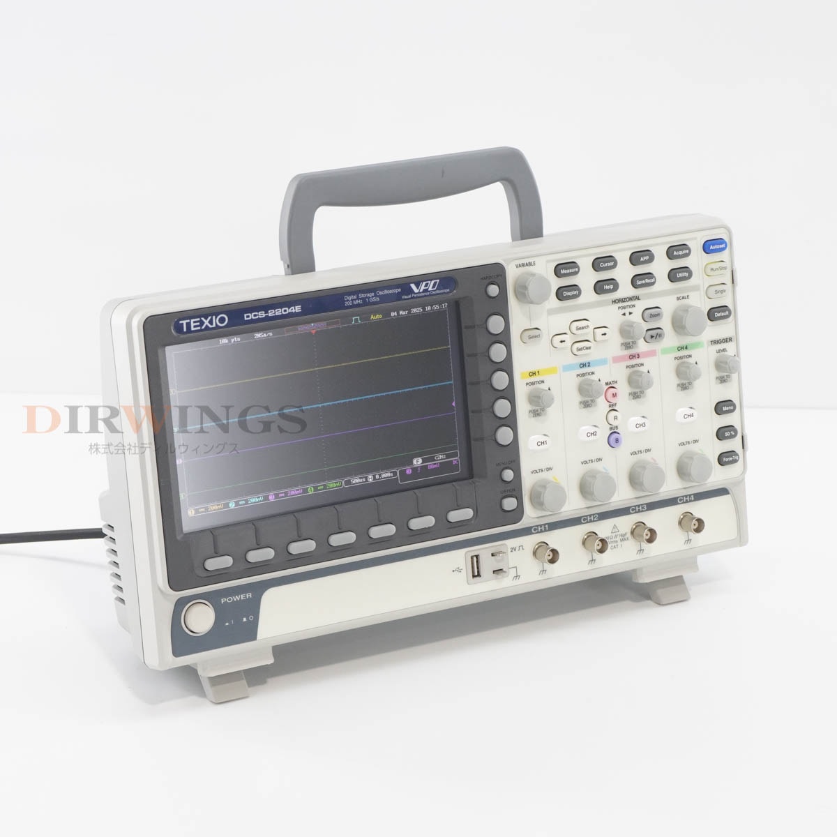 [DW]USED 8���ݾ� TEXIO DCS-2204E VPO DSO DCS-2000E Digital Storage Oscilloscope �ǥ����륹�ȥ졼���������������� 20...[06801-0029]