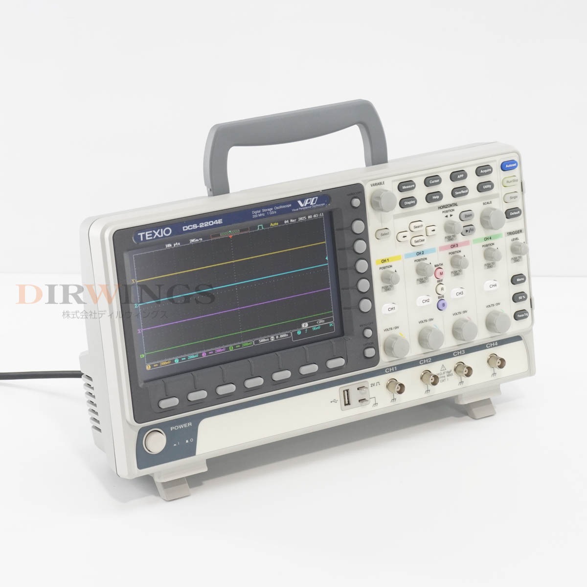 [DW]USED 8���ݾ� TEXIO DCS-2204E VPO DSO DCS-2000E Digital Storage Oscilloscope �ǥ����륹�ȥ졼���������������� 20...[06801-0030]
