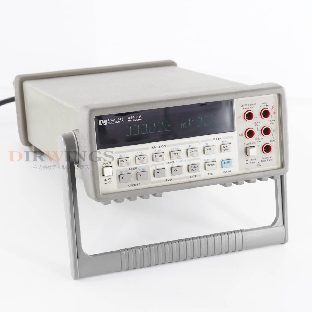 [DW]USED 8���ݾ� hp 34401A DMM DIGITAL MULTIMETER �ǥ�����ޥ���᡼���� [06801-0077]