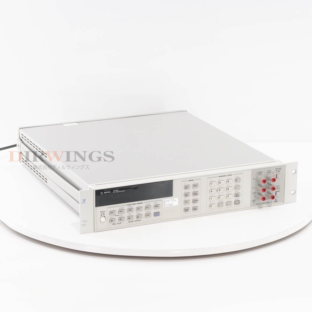 [DW]USED 8���ݾ� 09/2020CAL Agilent 3458A DMM 8 1/2 Digit Multimeter �ǥ�����ޥ���᡼���� OPT 002 8.5�� [06801-0078]