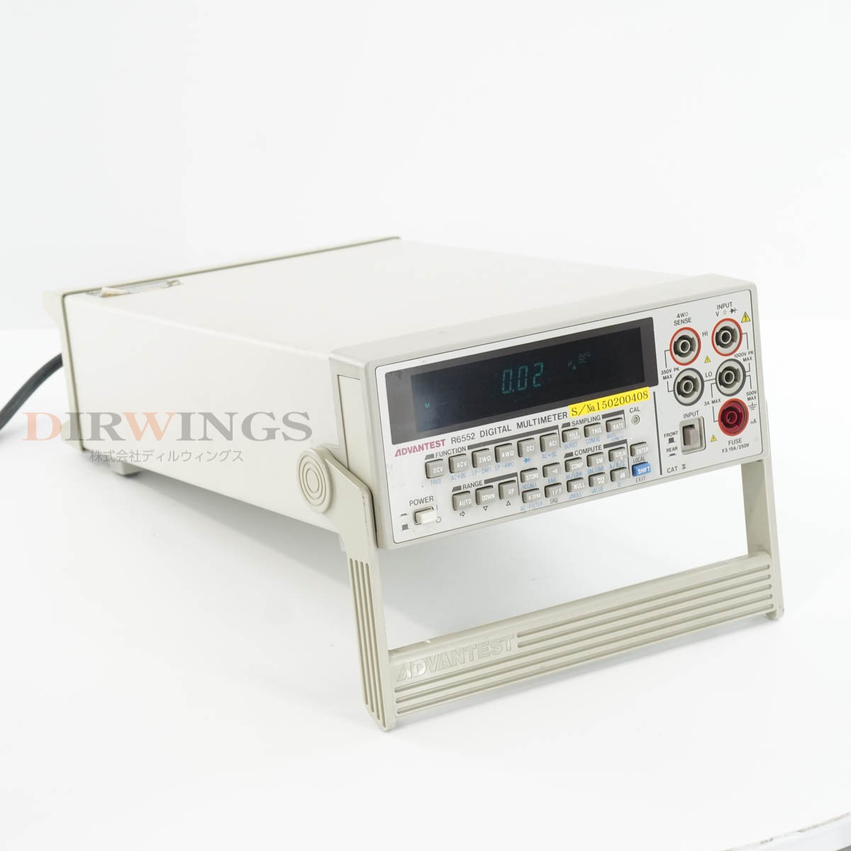 [DW]USED 8���ݾ� ADVANTEST R6552 DMM DIGITAL MULTIMETER �ǥ�����ޥ���᡼���� [06801-0082]