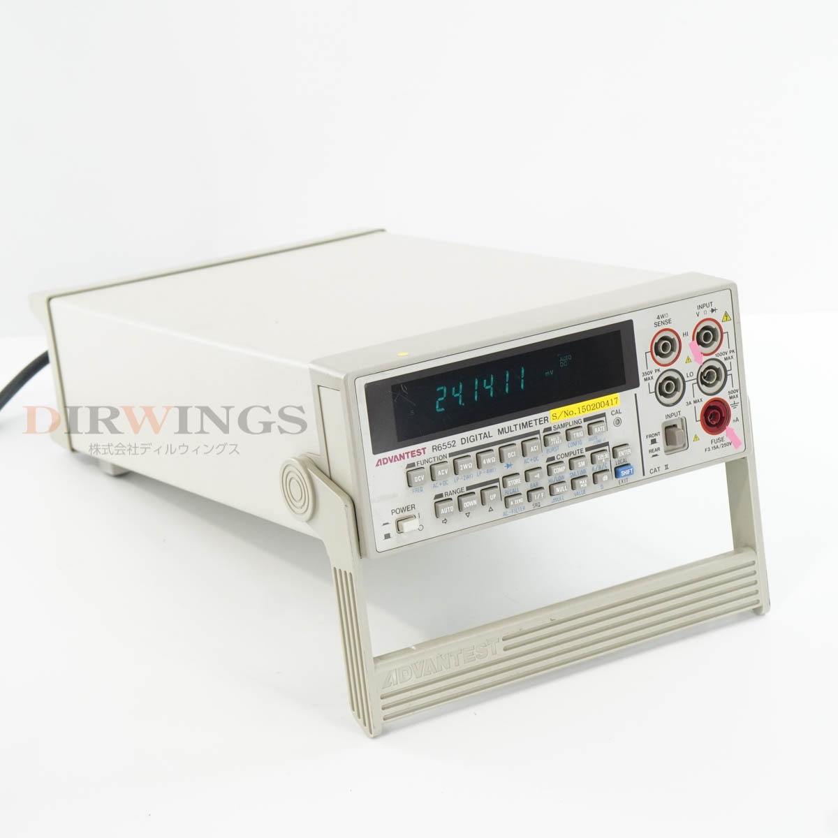 [DW]USED 8���ݾ� ADVANTEST R6552 DMM DIGITAL MULTIMETER �ǥ�����ޥ���᡼���� [06801-0087]