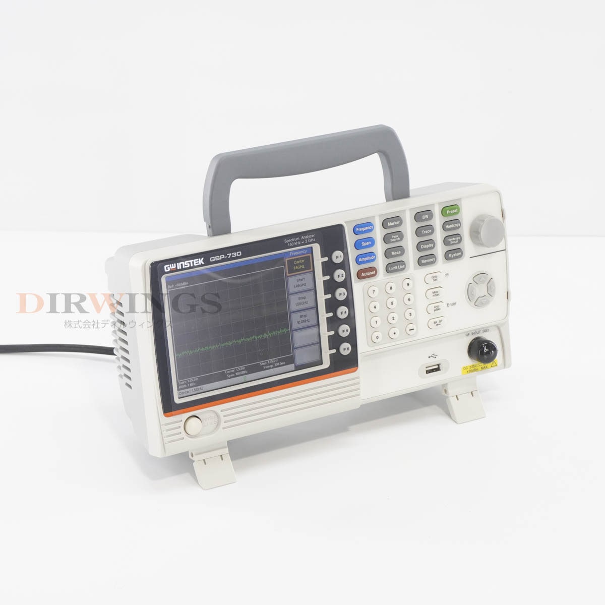 [DW]USED 8���ݾ� TEXIO GSP-730 GW Instek ���ڥ��� Spectrum Analyzer ���ڥ��ȥ�ॢ�ʥ饤���� 150kHz-3GHz [06801-0133]