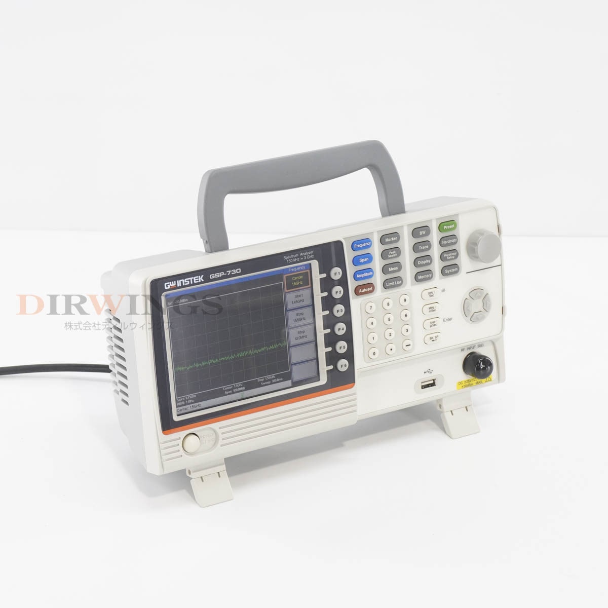 [DW]USED 8���ݾ� TEXIO GSP-730 GW Instek ���ڥ��� Spectrum Analyzer ���ڥ��ȥ�ॢ�ʥ饤���� 150kHz-3GHz [06801-0134]