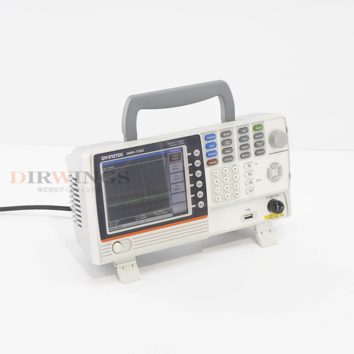 [DW]USED 8���ݾ� TEXIO GSP-730 GW Instek ���ڥ��� Spectrum Analyzer ���ڥ��ȥ�ॢ�ʥ饤���� 150kHz-3GHz [06801-0135]