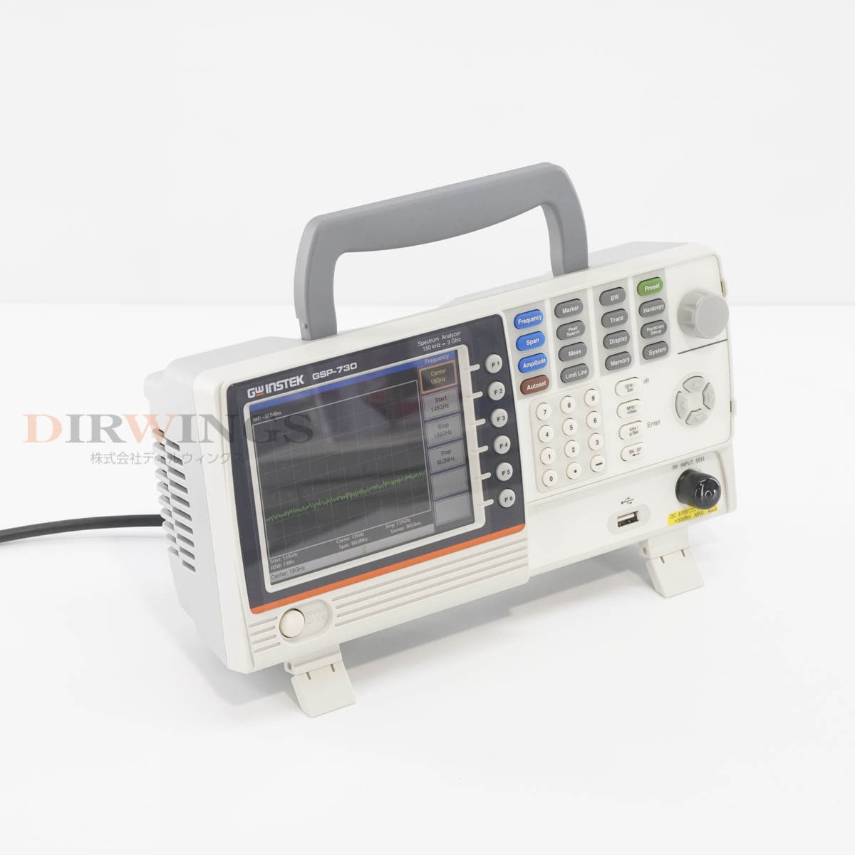 [DW]USED 8���ݾ� TEXIO GSP-730 GW Instek ���ڥ��� Spectrum Analyzer ���ڥ��ȥ�ॢ�ʥ饤���� 150kHz-3GHz [06801-0136]