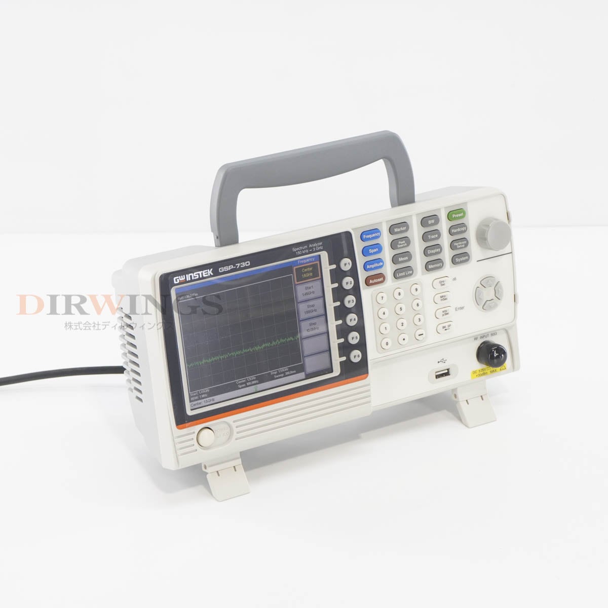 [DW]USED 8���ݾ� TEXIO GSP-730 GW Instek ���ڥ��� Spectrum Analyzer ���ڥ��ȥ�ॢ�ʥ饤���� 150kHz-3GHz [06801-0137]