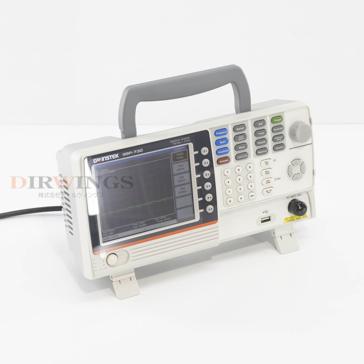 [DW]USED 8���ݾ� TEXIO GSP-730 GW Instek ���ڥ��� Spectrum Analyzer ���ڥ��ȥ�ॢ�ʥ饤���� 150kHz-3GHz [06801-0138]