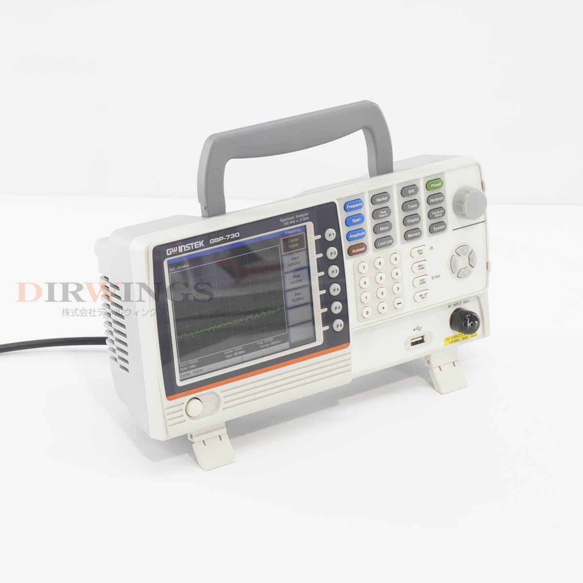 [DW]USED 8���ݾ� TEXIO GSP-730 GW Instek ���ڥ��� Spectrum Analyzer ���ڥ��ȥ�ॢ�ʥ饤���� 150kHz-3GHz [06801-0140]