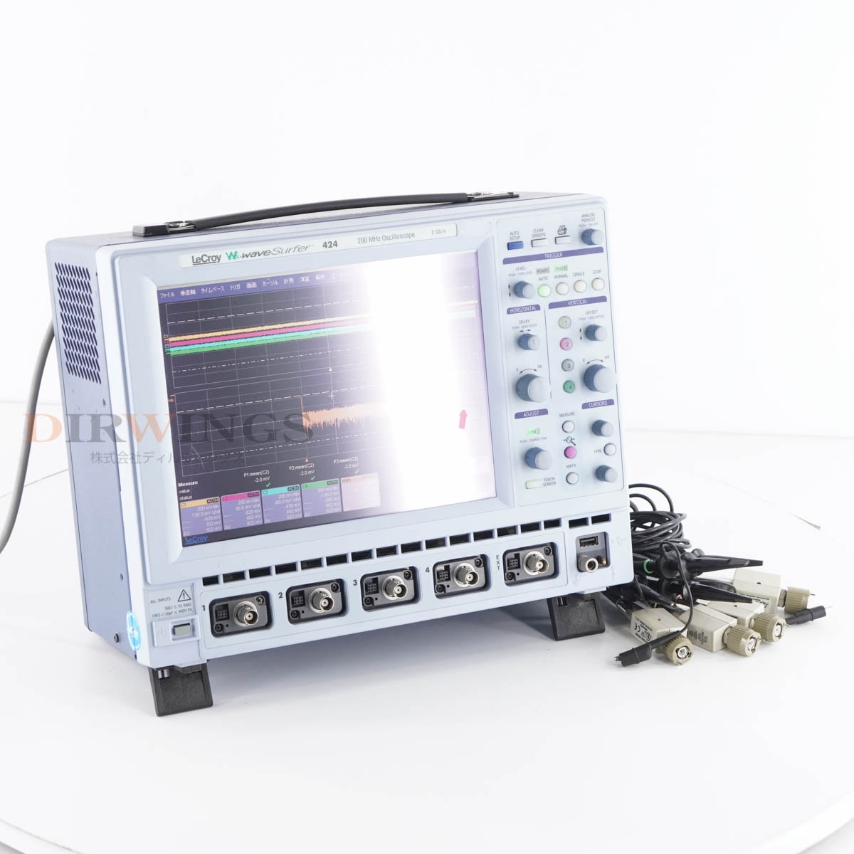 [DW]USED 8���ݾ� LECROY WaveSurfer 424 WS424 Digital Oscilloscope �ǥ����륪������������ 200MHz 2GS/s P6139A*4�Ÿ�...[06820-0237]
