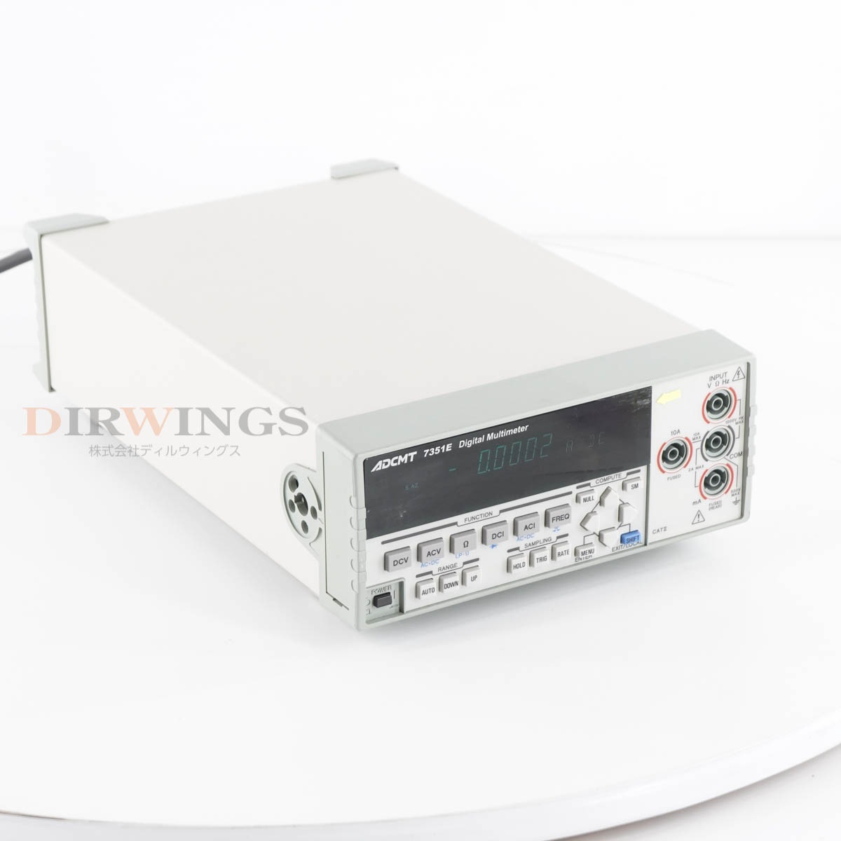 [DW]USED 8���ݾ� ADCMT 7351E DMM Digital Multimeter �ǥ�����ޥ���᡼���� [06820-0254]