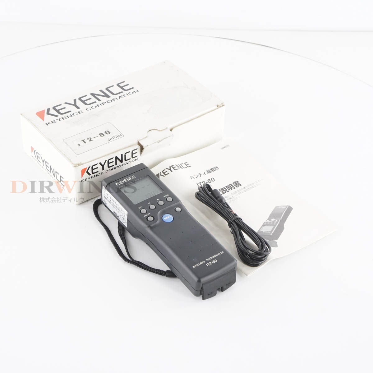 [DW]USED 8���ݾ� KEYENCE IT2-80 INFRARED THERMOMETER ���ܿ��ϥ�ǥ����ٷ� ���ܿ������ٷ� -50~500�� �谷������ [06820-0863]